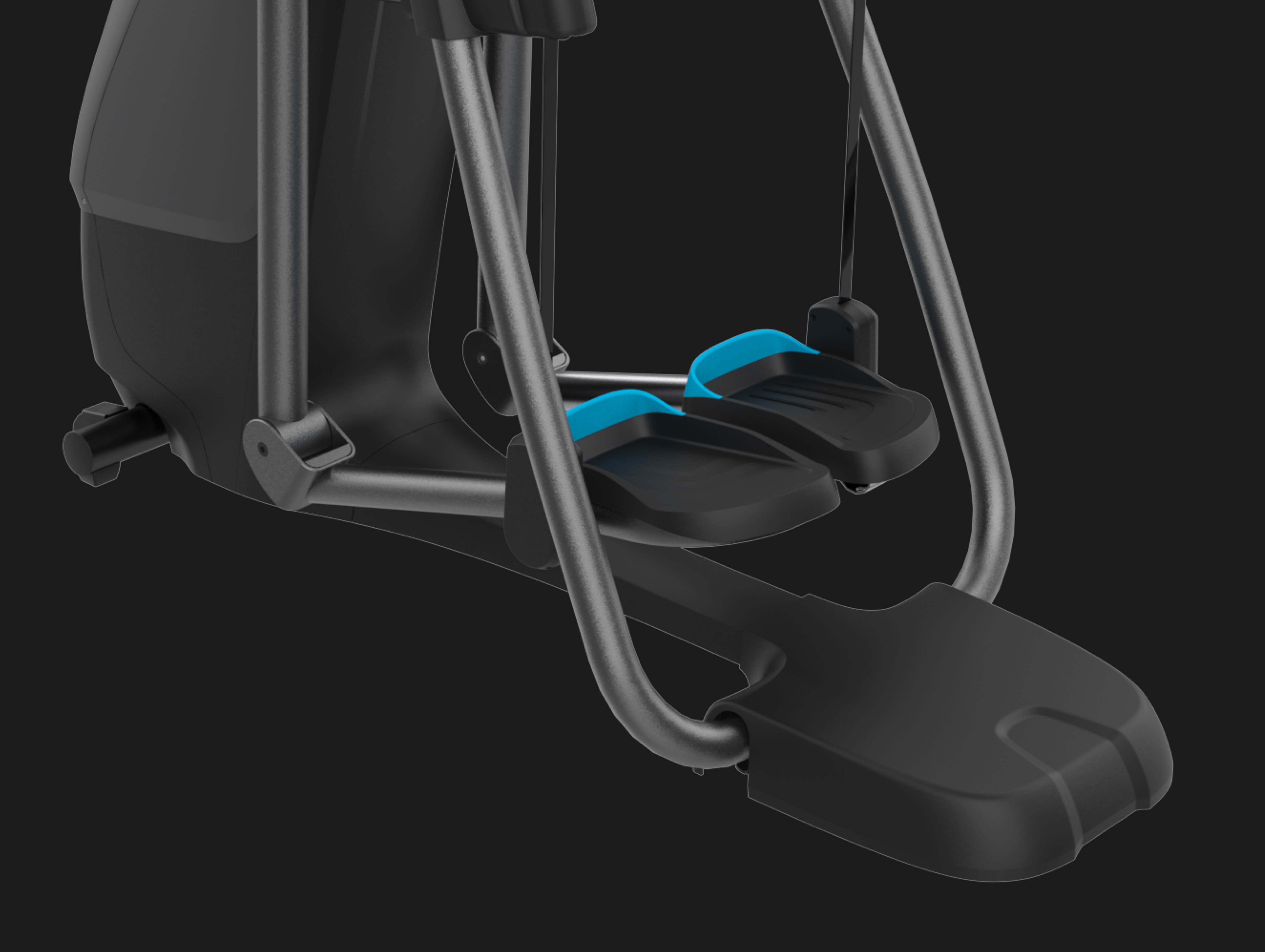 Precor AMT 800 line commercial grade adaptive motion trainer view of frame and adjustable stride length