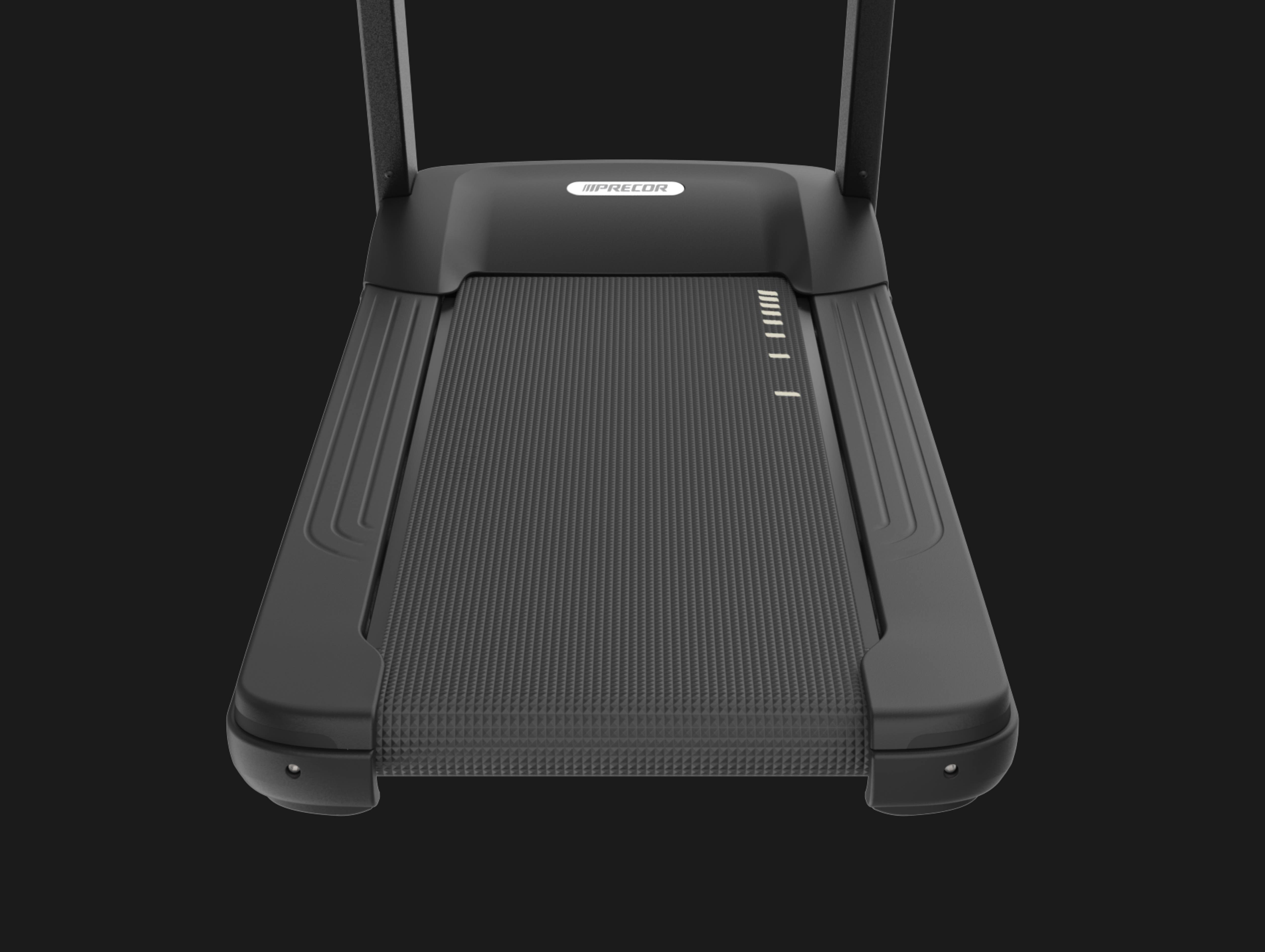 Precor TRM 600 line treadmill belt and deck with integrated footplant technology
