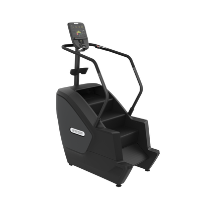 Precor SCL 835 stairclimber exercise machine with P31 console in black pearl back view