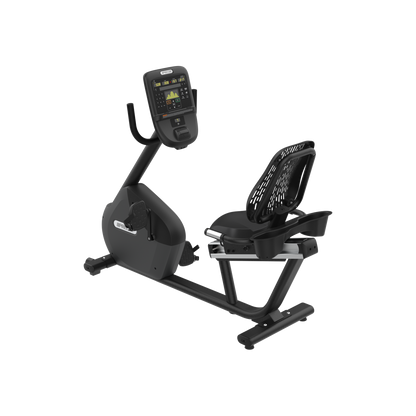 Precor RBK 635 recumbent bike with P31 console in black pearl